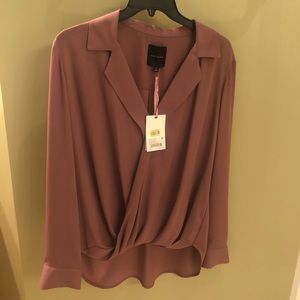 Shear, beautiful Alex Marie  blouse Rose Gold